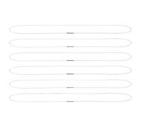 VINTORKY garbage can elastic bands 6pcs white 70cm heavy duty rubber bands for large trash cans home kitchen use