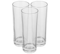 VINTORKY Glass Water Cup 3Pcs Glass Drinking Glasses for Home Kitchen Coffee Tea and Juice
