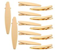 VINTORKY Golden Iron Alligator Hair Clips with Easy to Use and Versatile Features for Women 50pcs for DIY Bows Making and Daily Life Hair Accessories