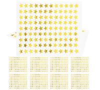 VINTORKY Golden Star Stickers 100 Sheets Removable Paper Reward Stickers Pentagram Shape for Classroom Decoration and Craft Use