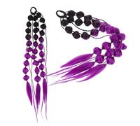 VINTORKY Gradient Colored Bubble Lantern Braid Ponytail Extension for Lightweight Handwoven Hairpiece with Hair Tie Soft Seamless Synthetic Braids for Festivals Parties