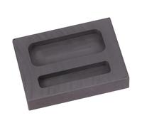 VINTORKY Graphite Ingot Mold Melting Casting Mould 2 Slots Refining Scrap Bar High Thermal Conductivity Environmentally Friendly Design Test Analysis and Emergency Heat Or Cold Usage