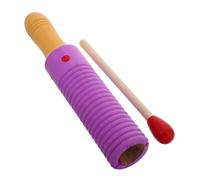 VINTORKY Guiro Instrument for Boy Girl Wooden Percussion Music for Early Education for Preschool Music Lessons Colors Learning and Rhythm Skills