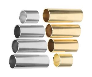 VINTORKY Guitar Slide Cylinder Tube Minimizing String Noise Stainless Steel 8pcs Ergonomic Design for Electric Guitar and Fretboard for Performance and Band Playing