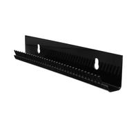 VINTORKY Hair Extension Holder Stand for Styling Wigs and Extensions Wall-mountable Wig Rack Organizer with Separator for Salon and Home Use Black U-shaped Hair Display Tool