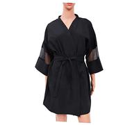 VINTORKY Hair Salon Smock Spa Robe with Waist Belt Knee Long Sleeve Design for Comfortable Movement Unisex Hairdressing Gown for Clients and Professionals