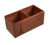 VINTORKY Hair Tool Storage Organizer Wooden Scissor Storage Box Vintage Barber Shop Accessory Holder Hairdressing Tool Case Shears Holder Stylish and Functional