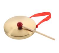 VINTORKY Hand Gong Cymbals Traditional Chinese Gong Mallet Boys and Girls Musical Instrument for Rhythm Development