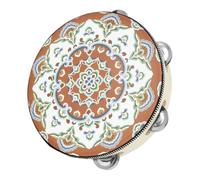 VINTORKY Handheld Tambourine Drum Ancient Style Frame Percussion Instrument for Boys and Girls Adults Easy to Use Safe Materials Great Music Education Toy