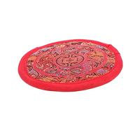 VINTORKY Handmade Cotton Singing Bowl Cushion, Portable Nepal Cloth Mat for Buddha Sound Bowl Accessories, Simple Red Cushion Pad for Meditation and Ritual Use
