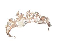 VINTORKY Handmade Crystal Diamond Bridal Crown Headband Elegant Rhinestone Wedding Hair Accessory for Banquets Birthdays and Parties European American Style
