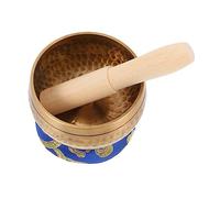 VINTORKY Handmade Singing Bowl Buddhist Bowl for Yoga Meditation Manual Tapping Finish for Sound Meditation Random Color
