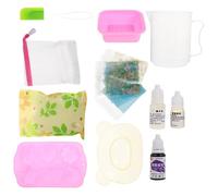 VINTORKY Handmade Soap Making Kit DIY Homemade Soap DIY Set for Beginners with Safe Ingredients Complete Tools and Materials Plastic Silicone Crafting Assorted Style