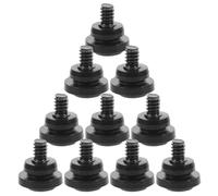 VINTORKY Hard Disk Drive Screws Shock Absorption Design 10pcs for Solid State Drives and Easy Installation Black Iron Mounting Screws