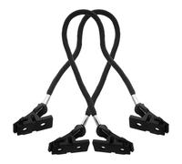 VINTORKY Hat Easy Polyester with 2pcs Plastic Clips Retainer Black and Material, to Carry and Anti-loss Windproof Strap for Outdoor Activities and Running
