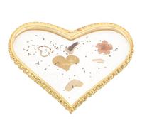 VINTORKY Heart Shape Resin Nail Art Palette and Display Board for Colour Mixing and Photo Prop, Elegant Manicure Supply for Nail Artists and DIY Craft