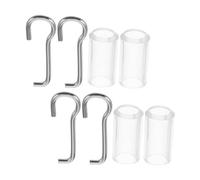 VINTORKY Horizontal Blind Wand Replacement Hooks Easy Installation 4pcs Made of Stainless Steel and Plastic Window Blind Accessories Sl nd Modern Design for Home and Office Use