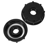 VINTORKY IBC Tank Water Connector Plastic Adapter 2pcs Nominal Diameter 60mm to 1/2'' for IBC Tons Barrels and Acidic Liquid Containers with Resistance to Breakage for Commercial and