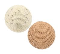 VINTORKY Interactive Cat Scratcher Balls 2pcs Jute Rope Portable Cat for Indoor Pet Entertainment and Furniture Protection