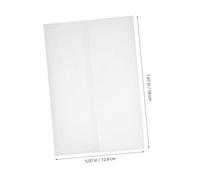 VINTORKY Invitation Cards Envelopes 50 Pack with Translucent Paper Jackets and Kraft Material for Christmas and Wedding Cards 5X7 Inch Pre-Folded Covers