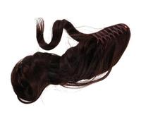 VINTORKY Ladies Wig Clip in Ponytail Hair Extensions Dark Brown High Temperature Wire