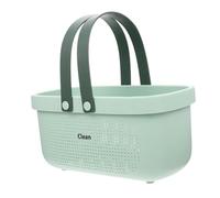 VINTORKY Large Capacity Portable Toiletries Basket with Ventilated Design Bathroom Organizer for Cosmetics and Shower Essentials Lightweight and Quick-Drying Storage Bin for Home and Travel