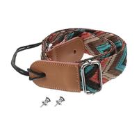 VINTORKY Left Handed Ukulele Adult Strap Bohemian Style Nylon Belt with Double Hooks Strong Stitching Adjustable Fit for Ukulele Shoulder Strap Accessories