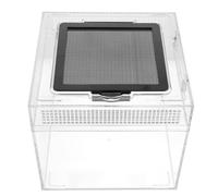VINTORKY Lightweight PC Reptile Habitat Box with Ventilation System for Snakes and Turtles, Sturdy Outdoor Breeding Container Suitable for Reptile Growth and Care