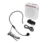 VINTORKY Little Bee Tour Guide Amplifier Headset White Speech Amplifier for Street Vendors and Outdoor Events Convenient Portable Loud-speaker