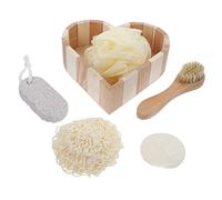 VINTORKY Luxury Bath Box Set for Women Spa Sets Body Scrubber Face Brush Foot Stone for Special Occasions
