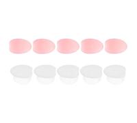 VINTORKY Makeup Brush Head Protectors Lip Makeup Tool Silicone Lip Brush Covers Anti-lost 10pcs Easy to Store for Travel