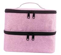 VINTORKY Makeup Brush Holder Quilted Makeup Bag Storage Box for Cosmetics Aesthetic Organizer Bag