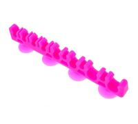 VINTORKY Makeup Brush Rack Silicone Multi-slot Air Dry Stand with Suction Cup Simple Appearance Fix on Window for Cosmetic Storage