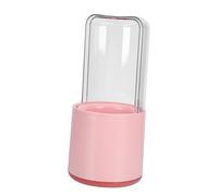 VINTORKY Makeup Brush Storage Box Pink Household Toiletry Holder Compact Design for Bathroom Accessory Vanity Case Keeps Cosmetics Brush Organized and Dust