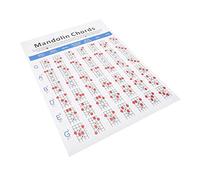 VINTORKY Mandolin Chord Chart for Beginners Diagram Training Guide Practice Reference for Quick of Chords and Scales for Musicians and Teachers