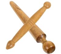 VINTORKY Massage Roller Stick 2pcs Wooden Foot Massage Sticks Thai Deep Tissue Manual Tools for Home and Outdoor Use