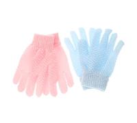 VINTORKY Material Bathing Gloves Exfoliating Gloves Shower Gloves Body Brush 2 Pairs