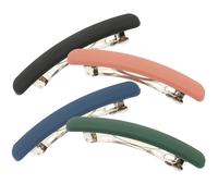 VINTORKY Matte French Hair Barrette Clips Simple and Delicate Style for Women 4pcs Strong Hold Rectangle Hair Clips for Everyday Wearing and Proms