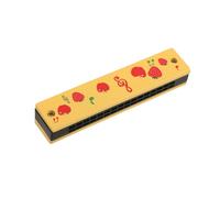 VINTORKY Melody Organ Russian Harmonica for Boys and Girls Portable Wood Harmonica Cartoon Fun Musical Instrument for Toddlers for Parties and Learning