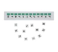 VINTORKY Moving Checklist Board: Moving Box Packing Organizer with 24 Slots Slider - Portable Packing Checklist for Home Organization and Storage