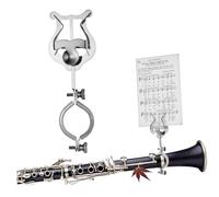 VINTORKY Music Sheet Clip Music Holder Clip with Secure Hold and Easy to Use Features Silver Iron Clarinet for Marching Band and Musical Instruments