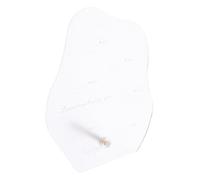 VINTORKY Nail Art Display Stand Colored Builder Gel for Nails Display Shelf Nail Color Palette Transparent Nail Art Showing Holder Block Digital Display Nail Polish Dryers Kit Acrylic White