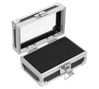 VINTORKY Nail Drill Bits Storage Case 50-hole Nail Bit Holder Black Display Organizer Storage Box for Professional Manicure and Salon Use