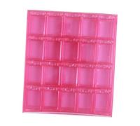 VINTORKY Nail Stones Gems Organizer Storage Box Flip-top Lid Bead Storage Box Dividers