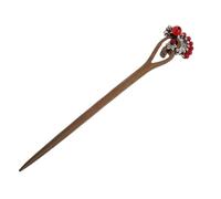 VINTORKY Natural Sandalwood Hair Stick Hairpin for Bun Japanese Chopstick Hair Fork Traditional