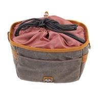 VINTORKY Neoprene Camera Pouch Anti-vibration and Drawstring Strap Sturdy Green Canvas Camera Carrying Bag