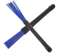 VINTORKY Nylon Drum Brush of Blue Drum Brush Set for Set Professional Wire Storage Bag for Jazz Practice