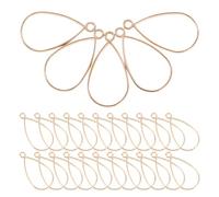 VINTORKY Open Alloy Bezels 30Pcs Resin Jewelry Making Pendants Hollowed DIY Charm Beads for Necklace and Bracelet Crafting Projects