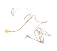 VINTORKY Over Ear Condenser Headset Microphone Wired Earset Mic System for Clear Sound Transmission Plastic and Iron Construction Comfortable Headworn Design for Teaching Presentations