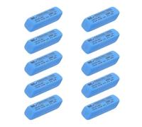 VINTORKY Oxidation Reconditioning Eraser Pack of 10 Rubber Blocks for Guitar String Fret Polishing and Refurbishment Electric Guitar Blue
